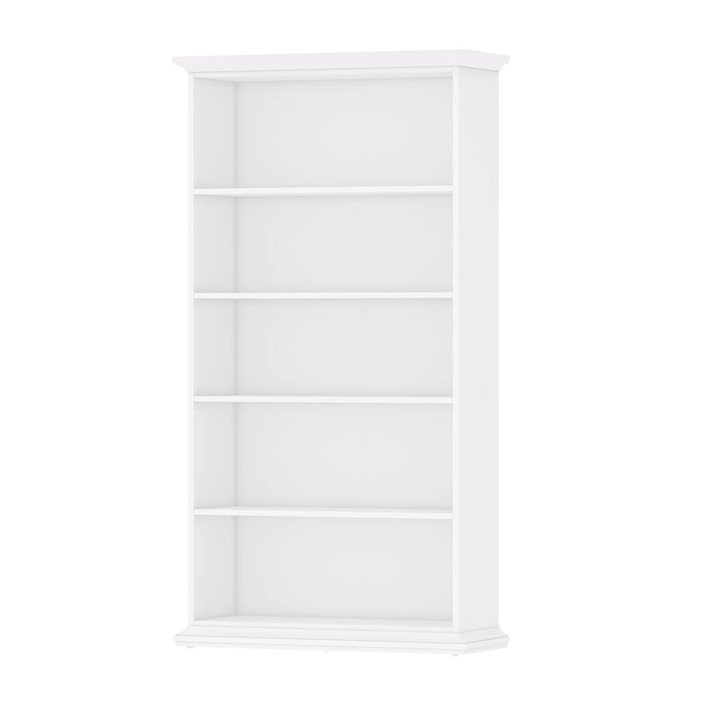 White 5 Shelf Bookcase Q667275