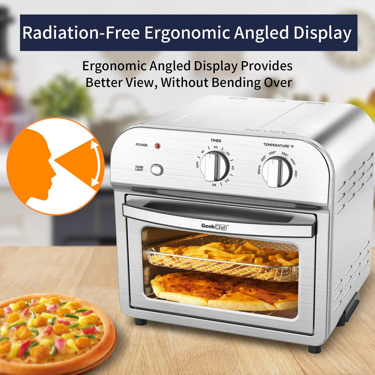 Air Fryer Toaster Oven Combo with Rotisserie And Dehydrator, 1500 W A2387