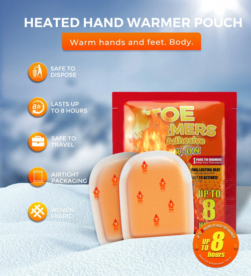 100 Pack Adhesive Toe Warmers P747