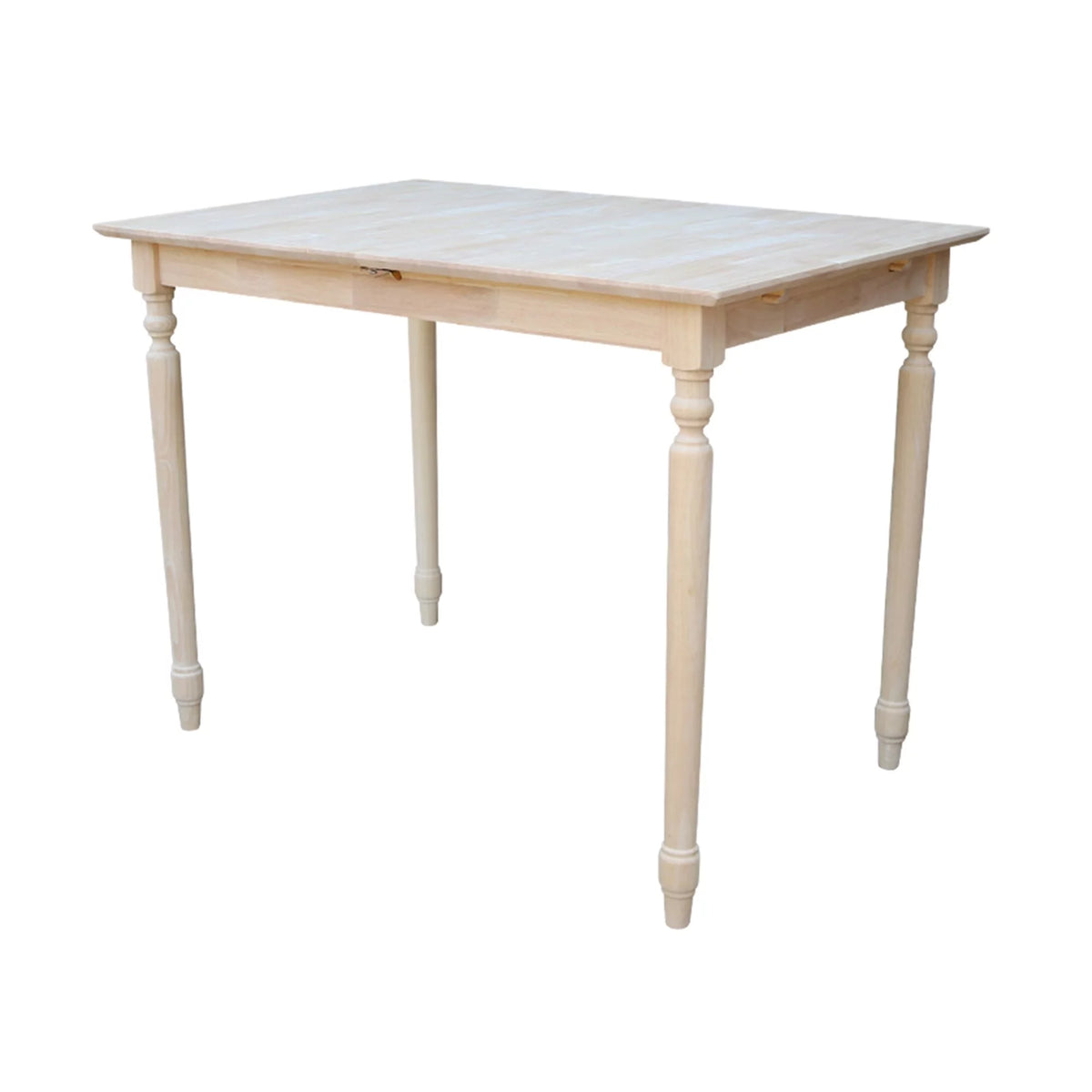 Unfinished Parawood Counter Height Dining Table with Butterfly Extension T8244