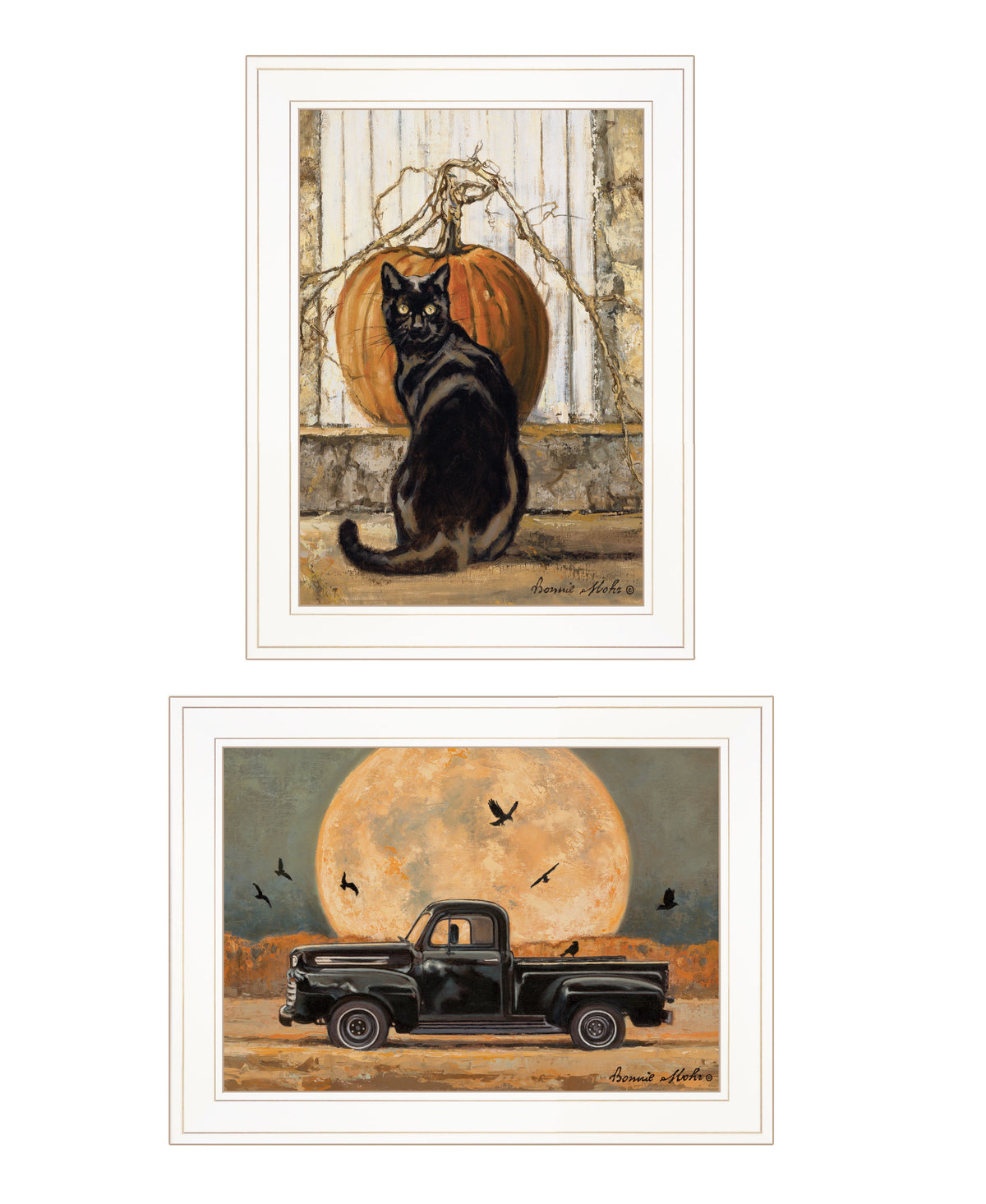 2-Piece Framed Print with White Frame R9672