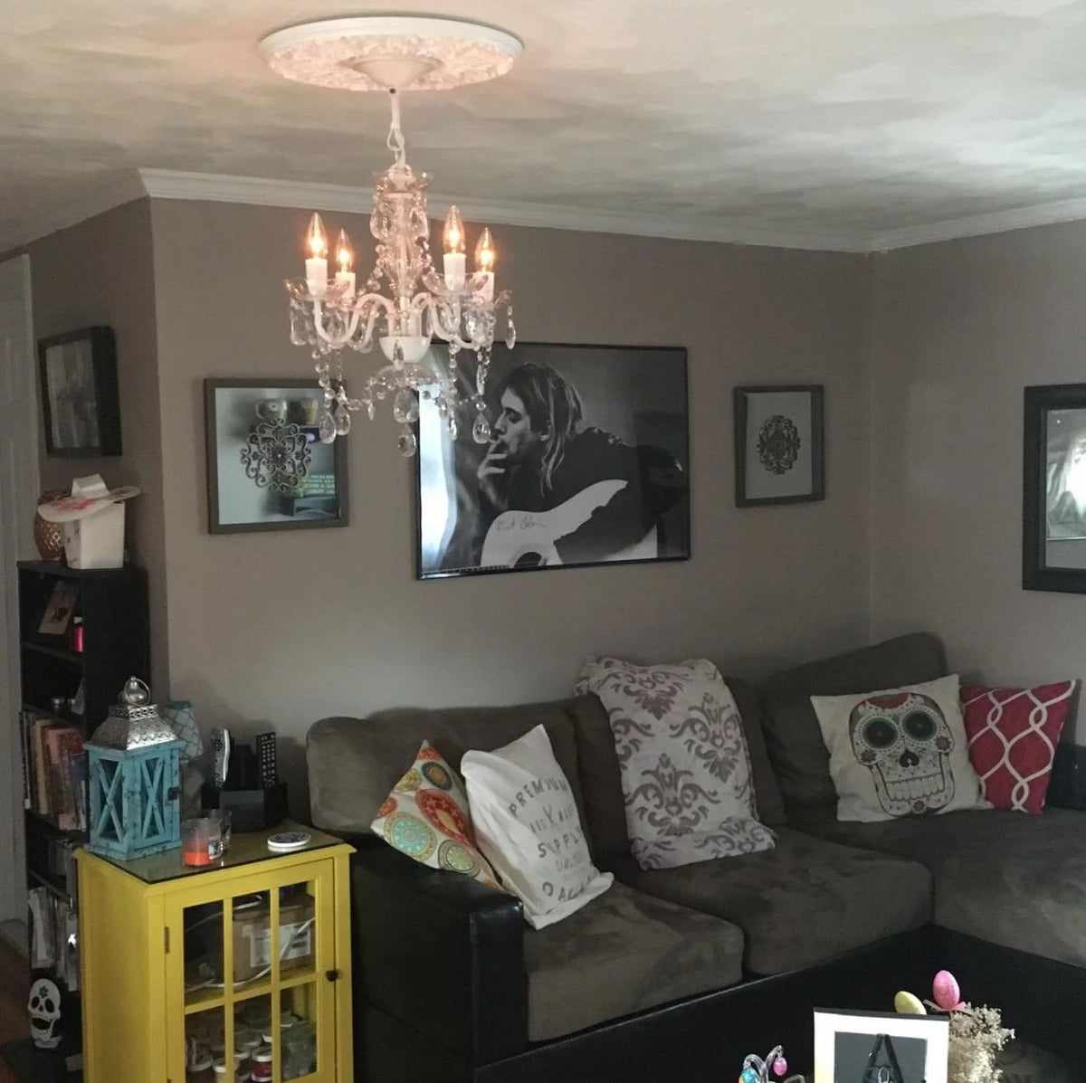 Clear 4 Light Acrylic Crystal Chandelier Z214977