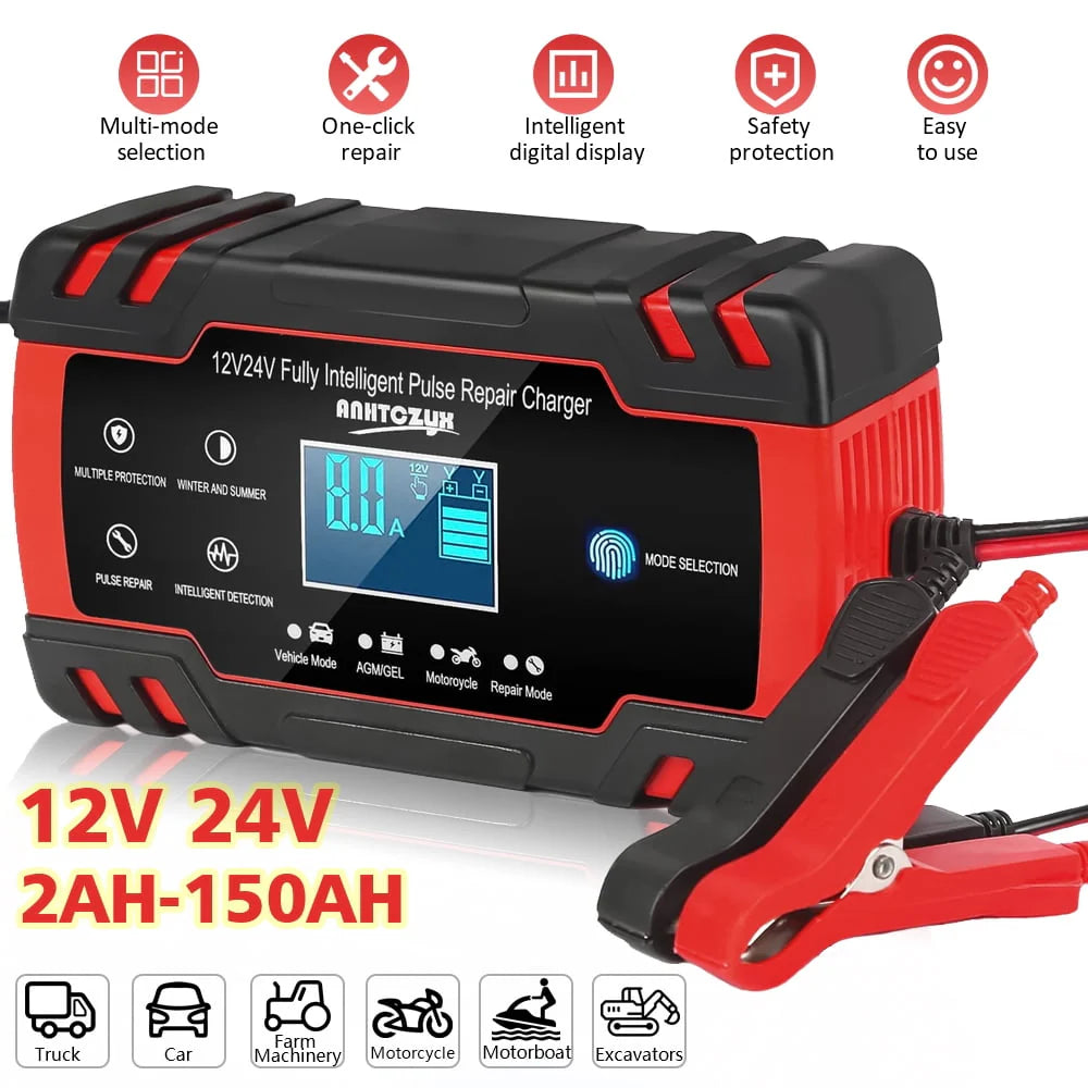 12V/8A 24V/4A Automatic Car Battery Charger Z6995