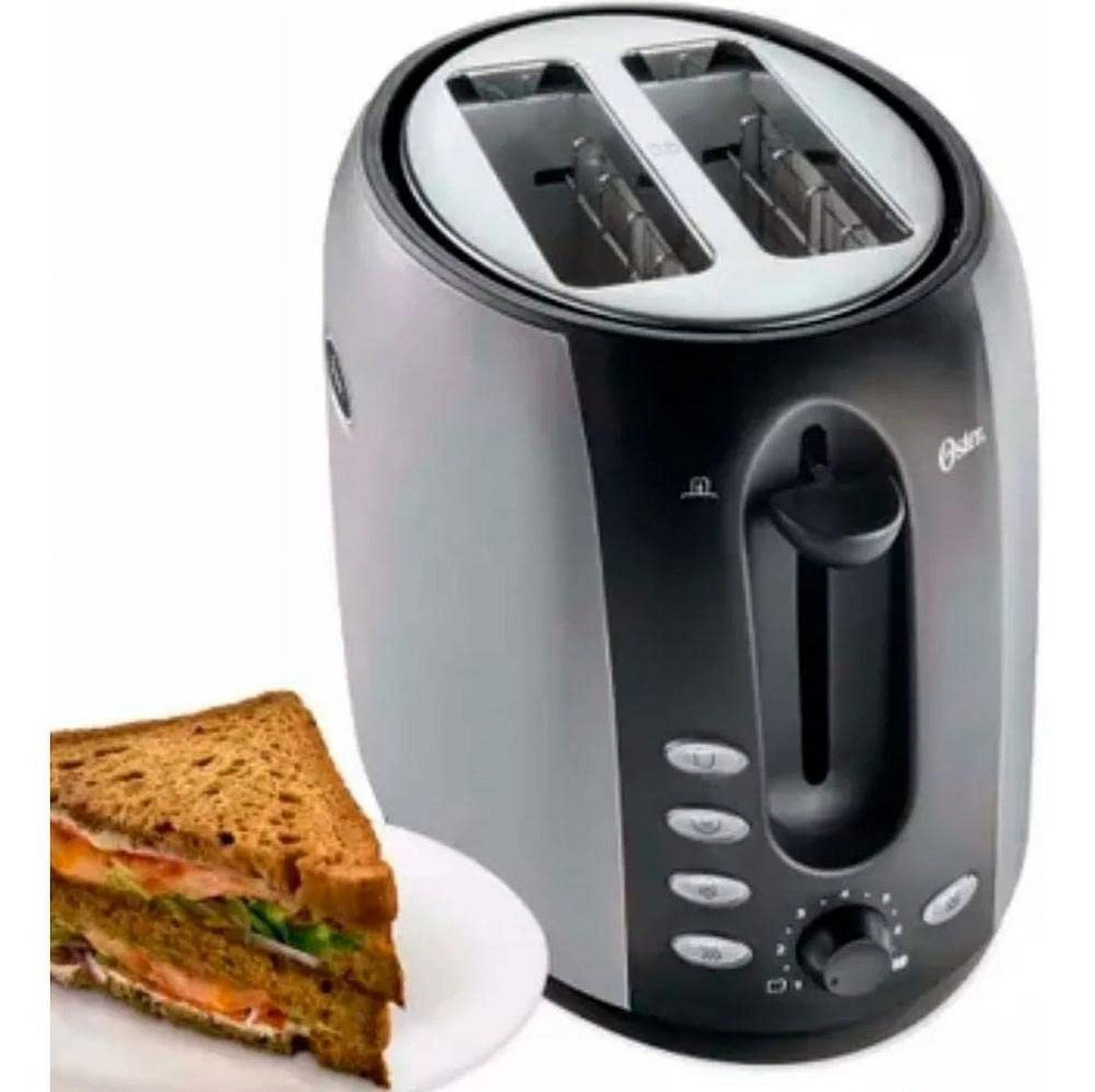 2 Slice Brushed Stainless Steel Toaster E100
