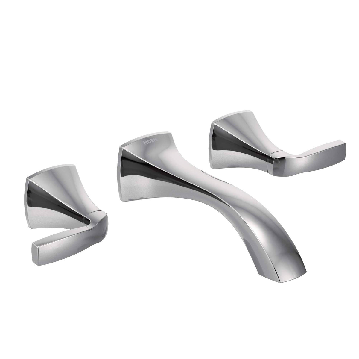 Chrome Two-Handle Wall Mount Bathroom Faucet K75443