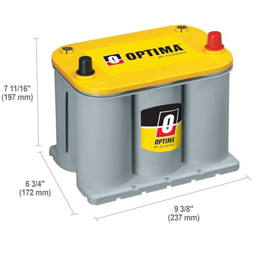 YellowTop Dual Purpose Sealed AGM Car Battery, 620 CCA V36677