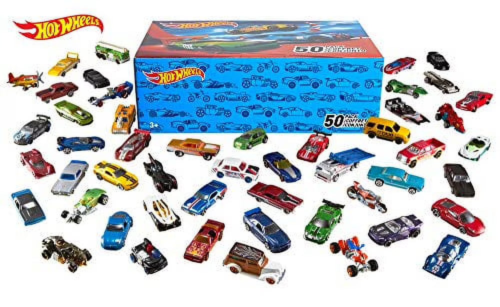 50 Pieces Hot Wheels Car Vehicle Playset U33124