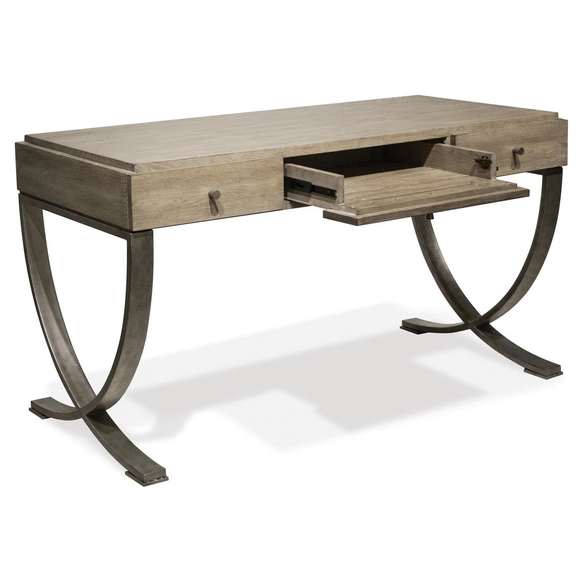 Wood and Metal Writing Desk H1079