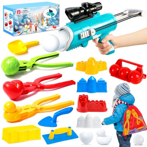 Snowball Maker with Snowball Launcher and Mesh Bag Q614