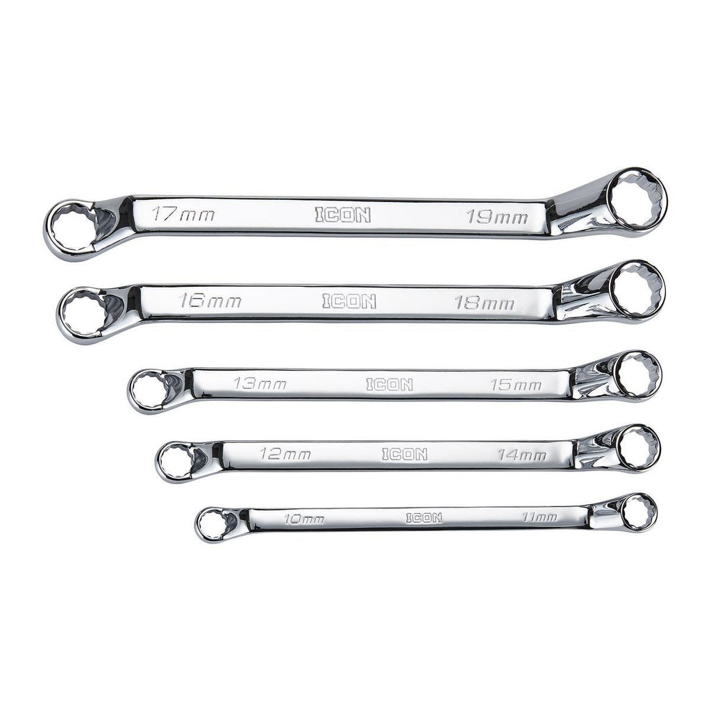 Metric Offset Box Wrench Set, 5 Piece T762