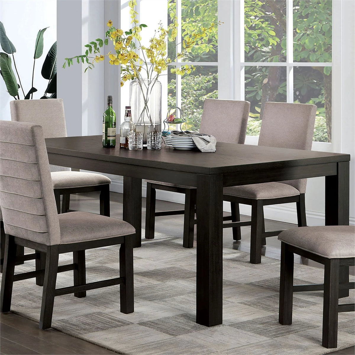 Black Wood Dining Table H339342