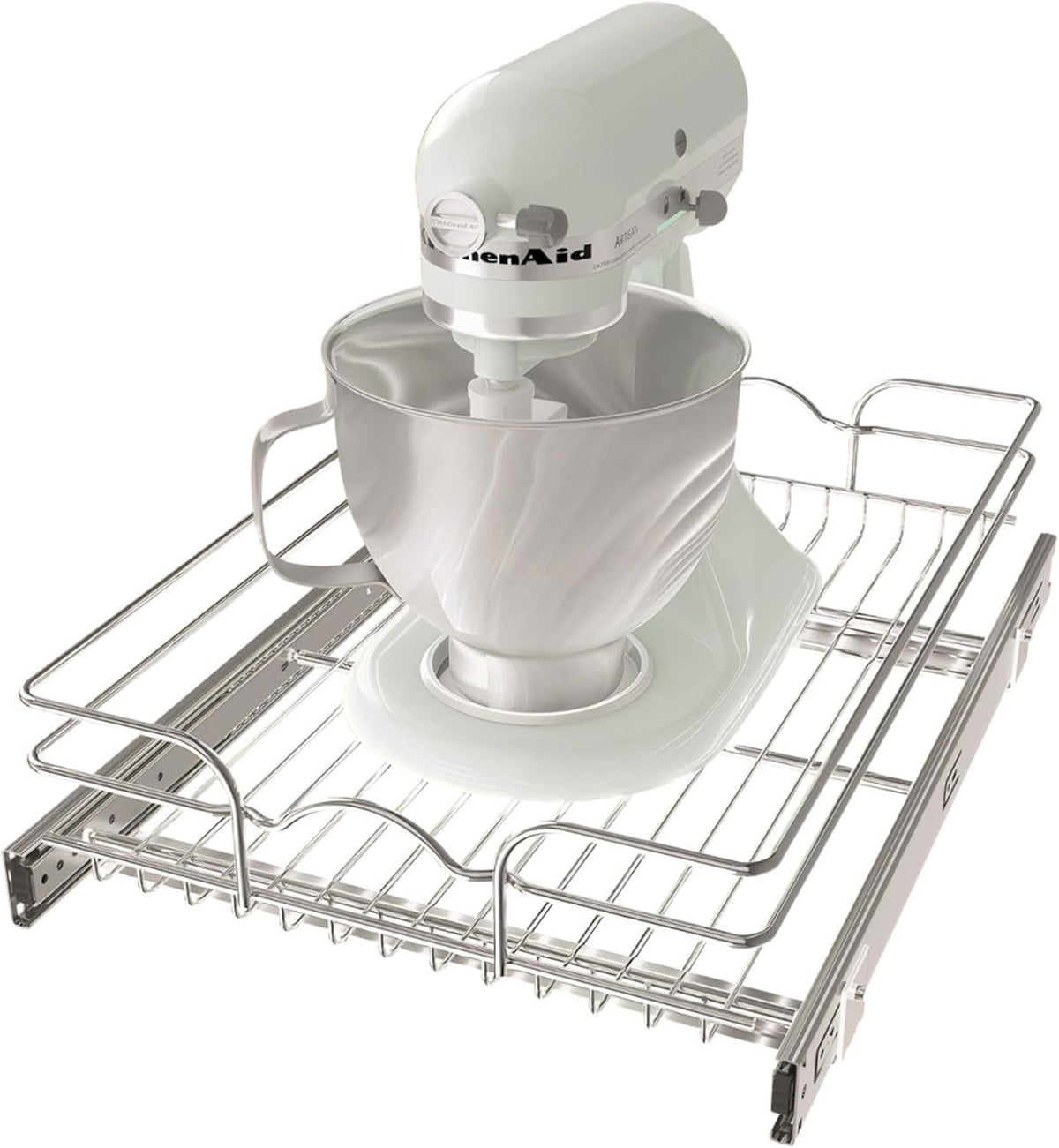 15 x 22 In Wire Pull Out Shelf and Drawer Organizer (2 Pack) P564