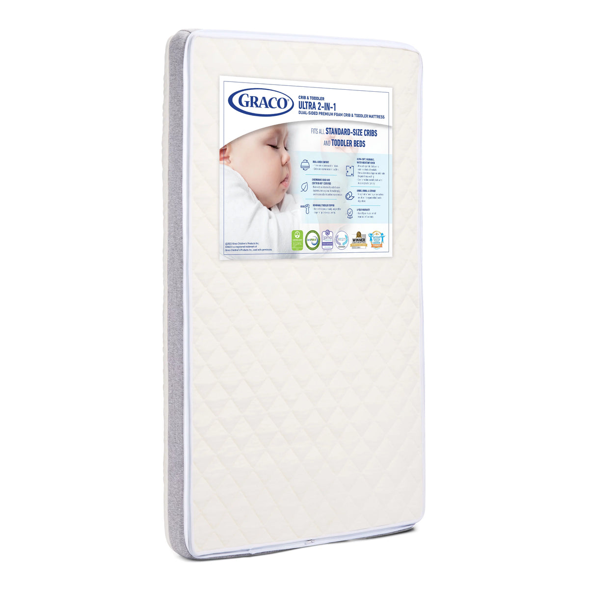 2-in-1 Crib and Toddler Mattress F86528