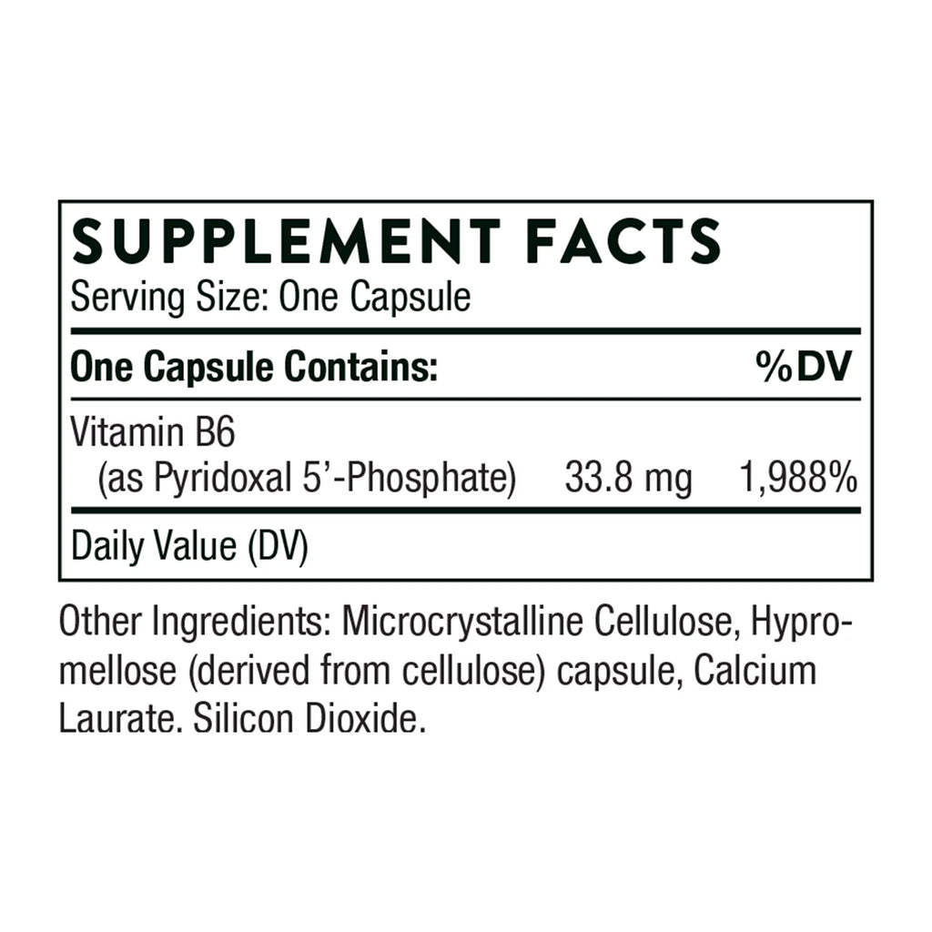 Pyridoxal 5'-Phosphate 180 vegcaps A417927