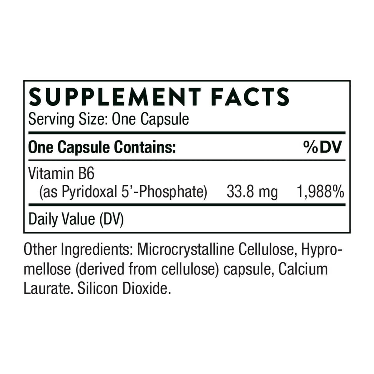 Pyridoxal 5'-Phosphate 180 vegcaps A417927