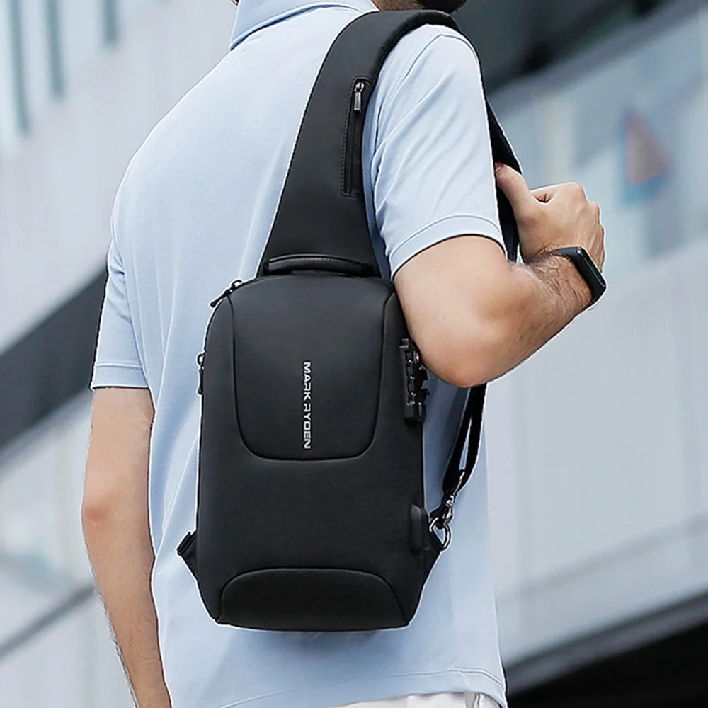 TSA Lock Crossbody Chest Shoulder Bag P878