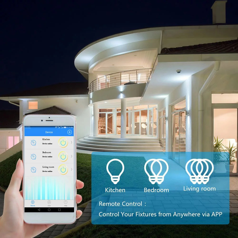 WiFi Wall Switch with 4x WIFI Receiver M567