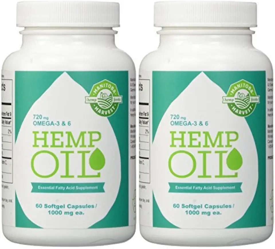 Hemp Seed Oil Capsules 1000mg 60 Capsules Twin Pack Z6017