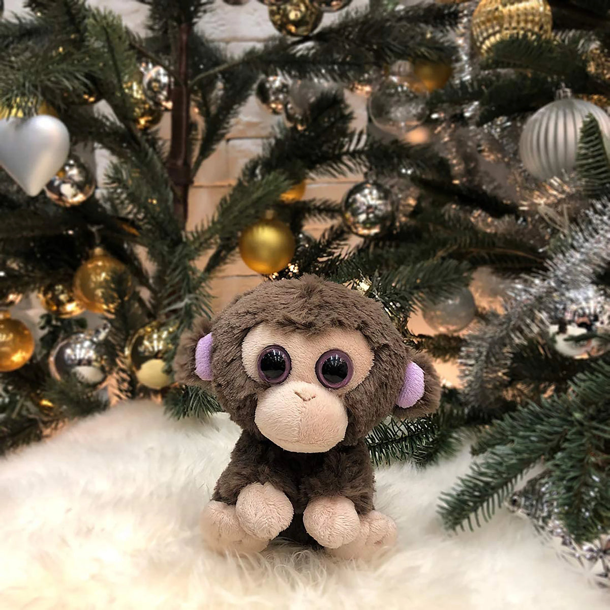 Brown Monkey Stuffed Animal Plush Toy J43062