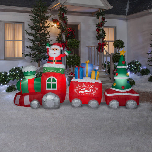 11.5 ft Giant Airblown Inflatable Train Scene Z4321
