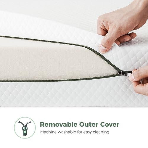 Dual-Sided Gel Memory Foam Crib Mattress with Removable Cover T8454