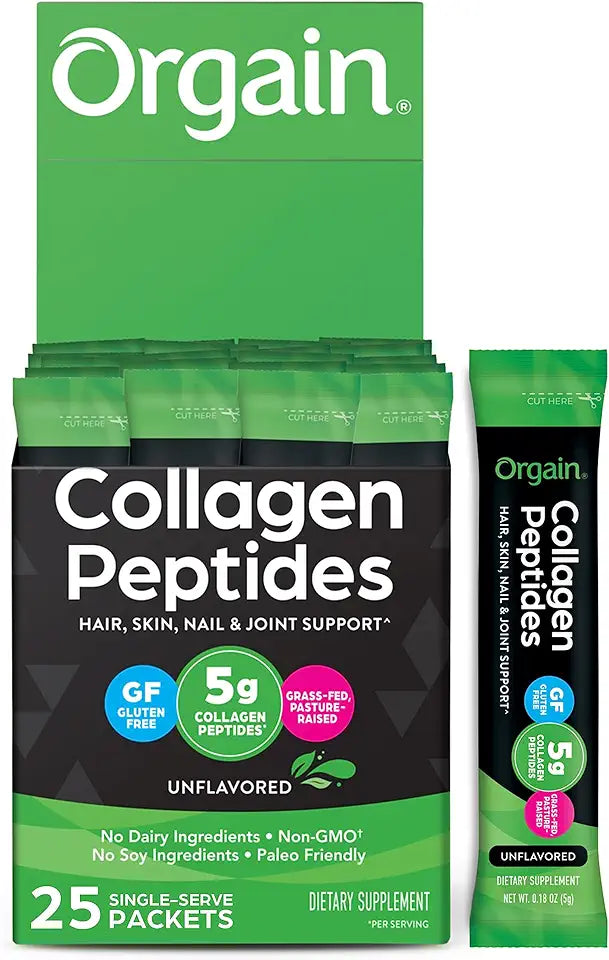 Hydrolyzed Collagen Peptides 5g Type I & III Unflavored 25 Count Z42170