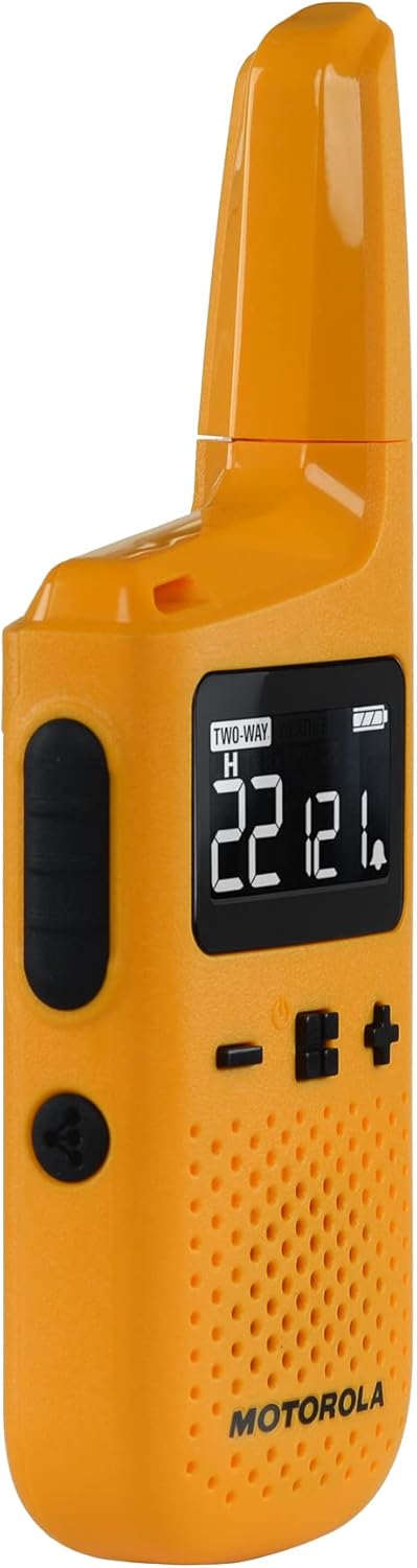 Yellow 25 Mile 2 Way Radio with Charging Dock Q22219