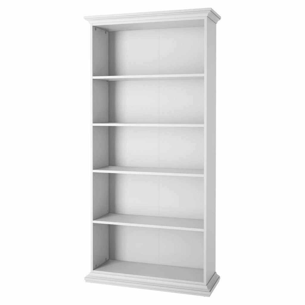 White 5 Shelf Bookcase Q667275