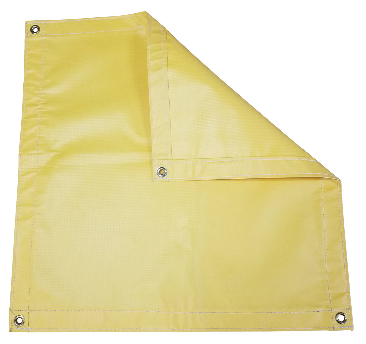 Yellow Flame Retardant Vinyl Laminated Tarp 13 oz. N893482