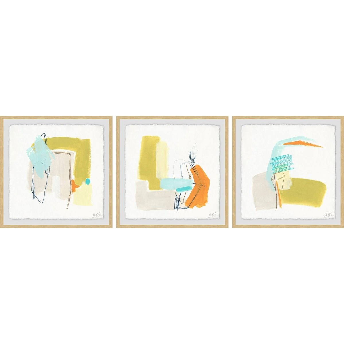 24 inch x 72 inch Triptych O270