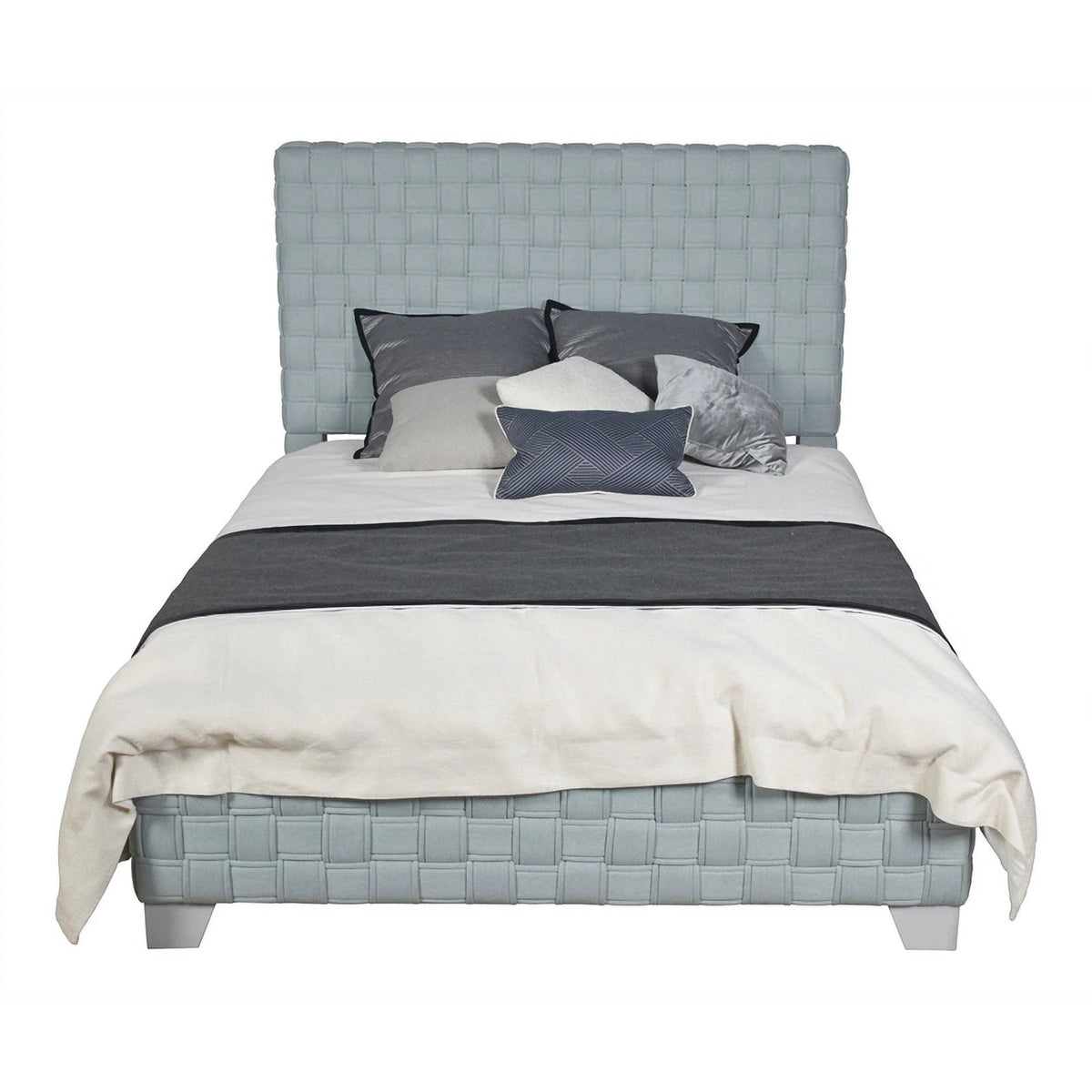 Chenille Upholstered Bed W6041
