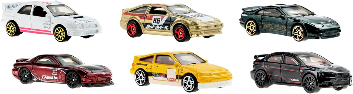 Multipacks of 6 Toy Cars, 1:64 Scale V9292