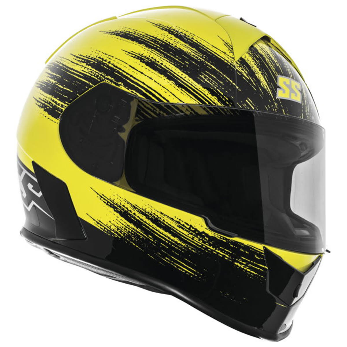 Hi-Vis Yellow Motorcycle Helmet Y19613