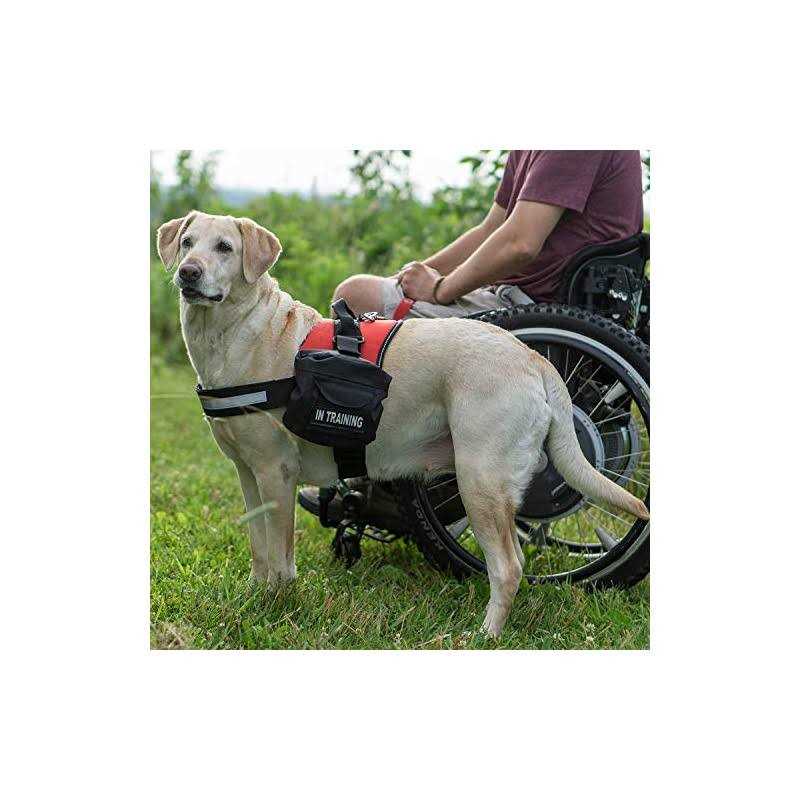 Industrial Service Dog Vest with Hook and Loop Straps and Detachable Backpacks Harnesses in 7 Sizes from XXS to XXL K4195