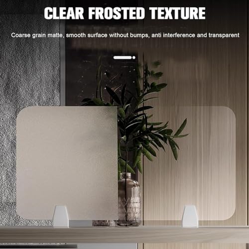Acrylic Free Standing Privacy Screen, 80x30cm Q520055
