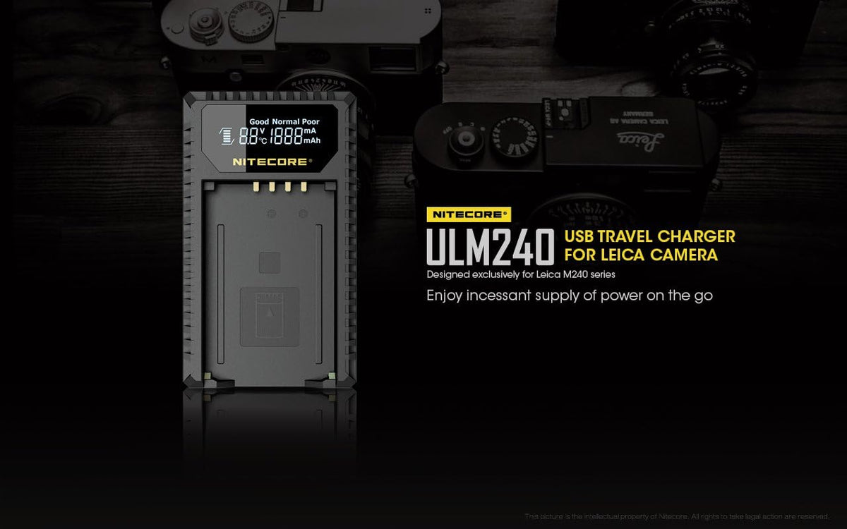 USB Charger for Leica BP-SCL2 Batteries K1794