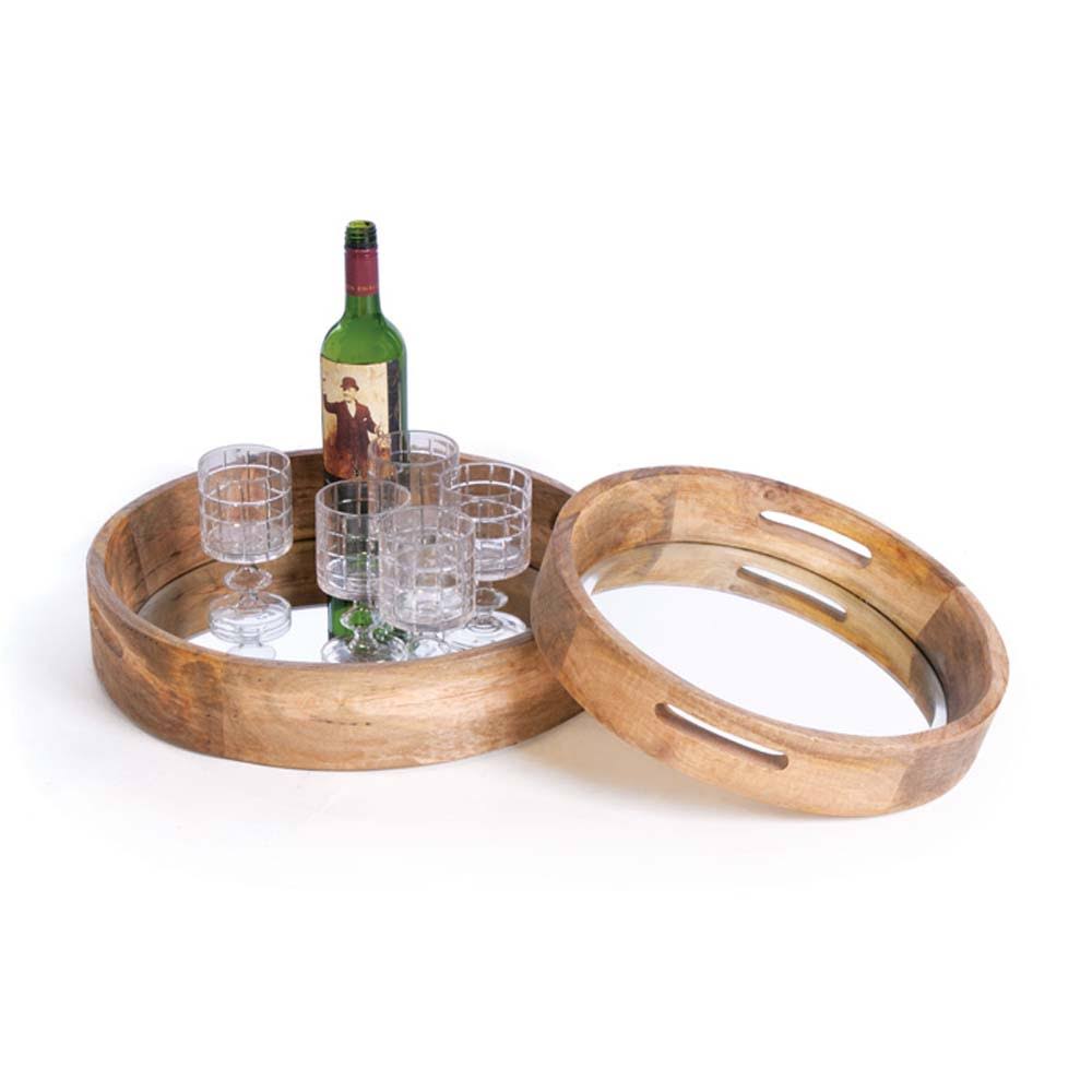 Brown Set of Two Trays N34279