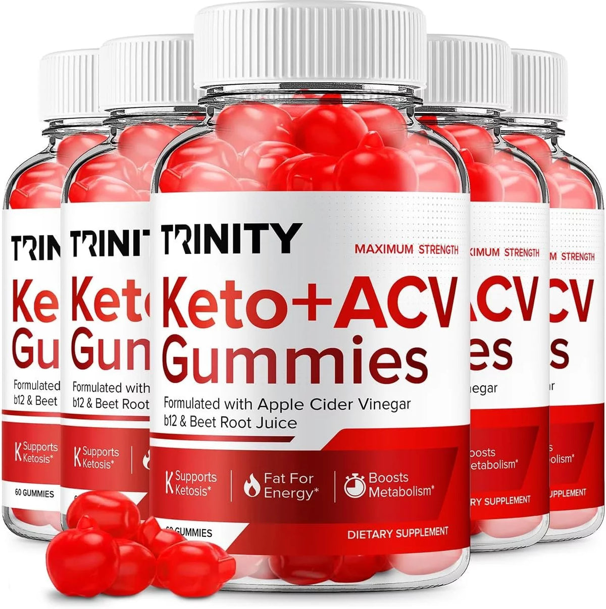 Apple Cider Vinegar Gummies Dietary Supplement 300 Gummies X9634