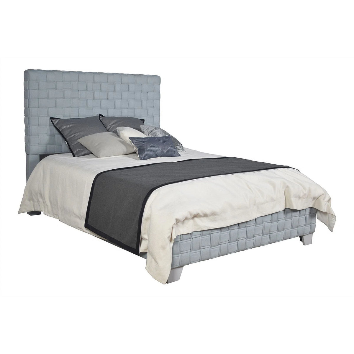 Chenille Upholstered Bed W6041