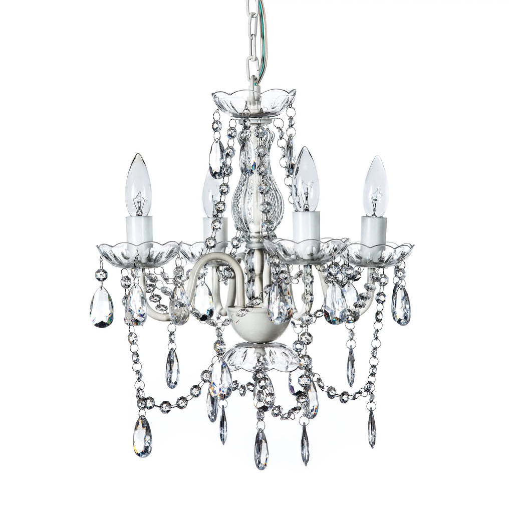 Clear 4 Light Acrylic Crystal Chandelier Z214977