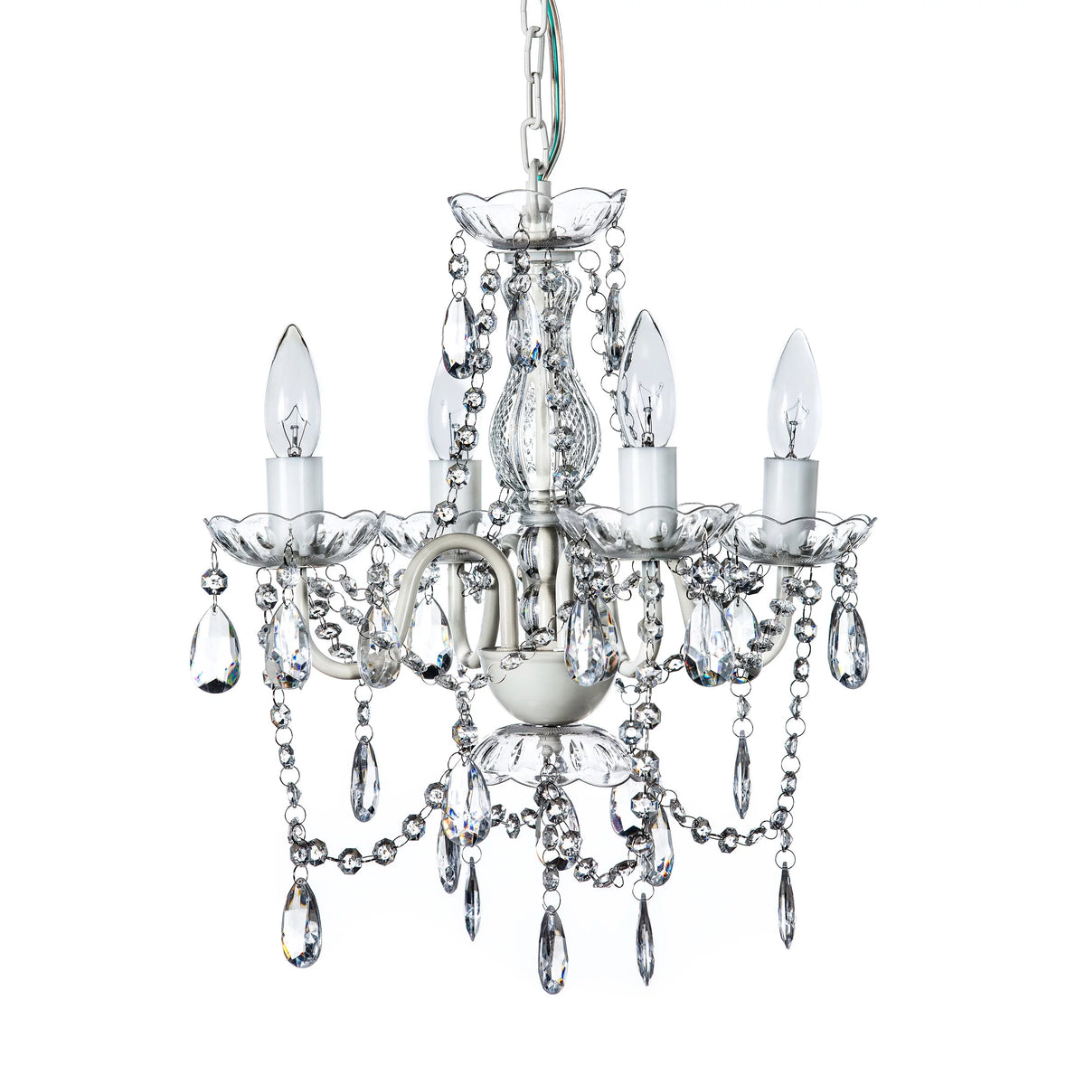 Clear 4 Light Acrylic Crystal Chandelier Z214977