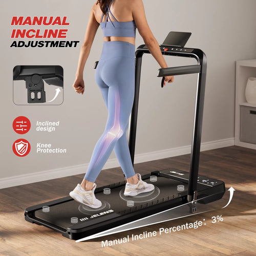 2 in 1 Incline Treadmill Walking Pad T755
