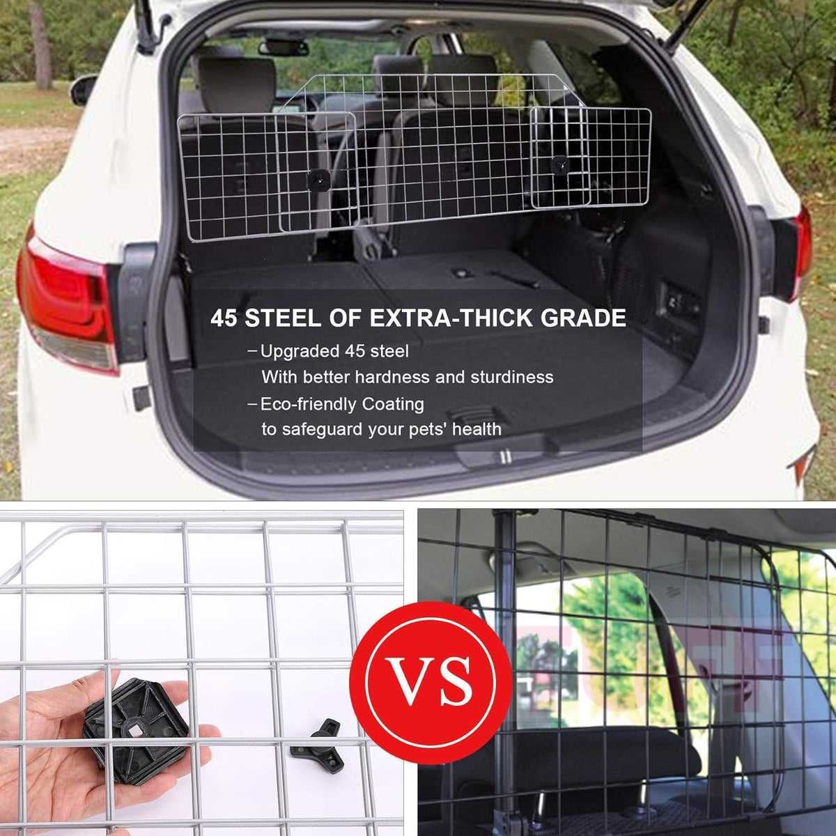 Heavy-Duty Adjustable Wire Mesh Pet Barrier X826351