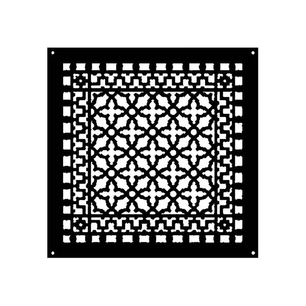 Cast Iron Floor Register in Black I9829