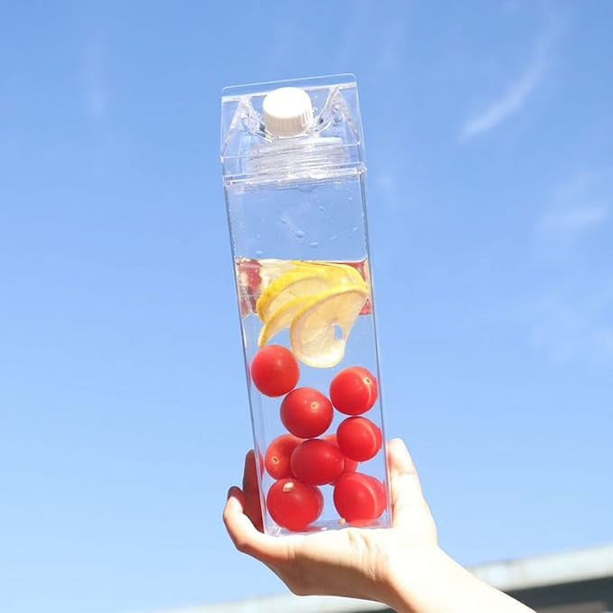 Clear Milk Carton Water Bottle Z98441