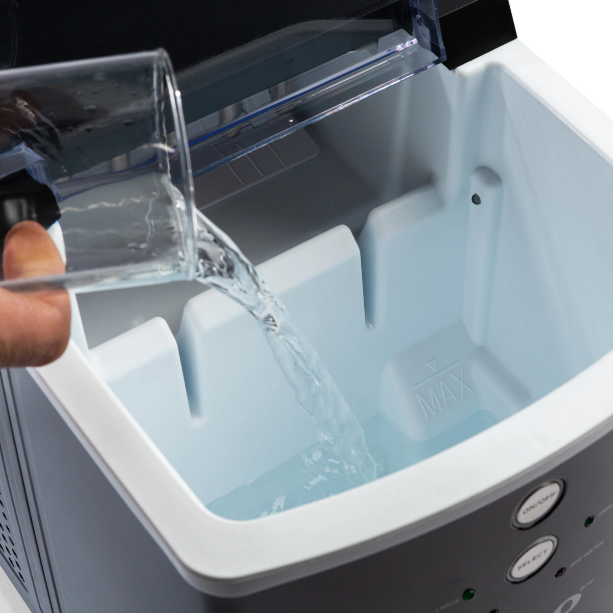 Black Automatic Portable Countertop Ice Maker K26299