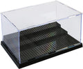 Acrylic Display Case in Black for Minifigure & Action Figures, 10 x 5.4 x 6.1, 5mm Dustproof Case, Pack of 2 B43179