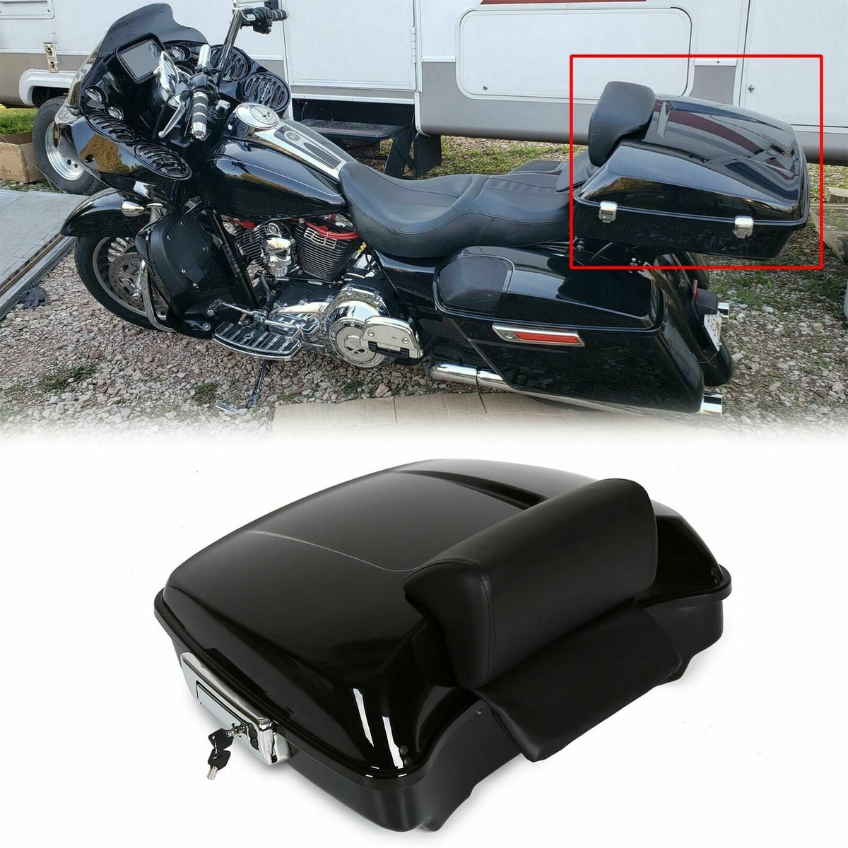 Gloss Black Tour Pak Trunk O981871
