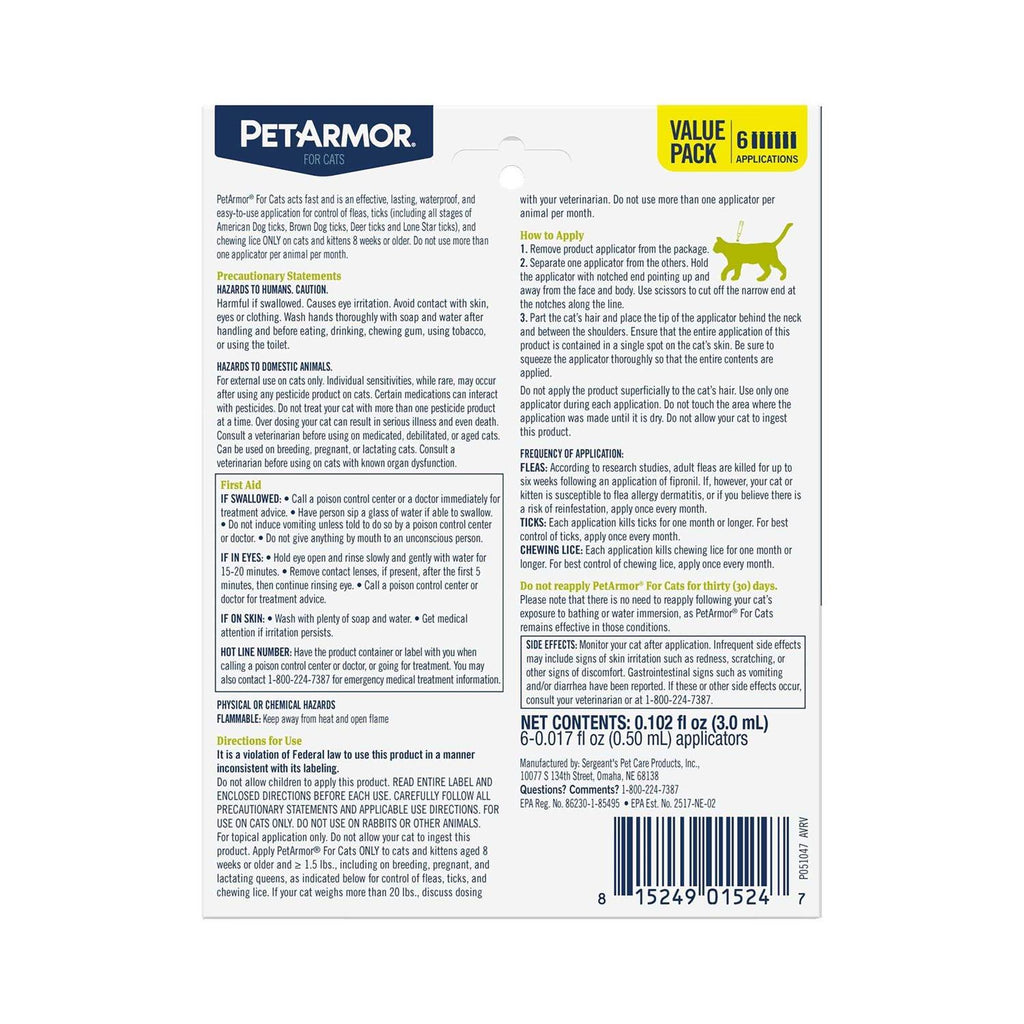Flea & Tick Spot Treatment for Cats R380