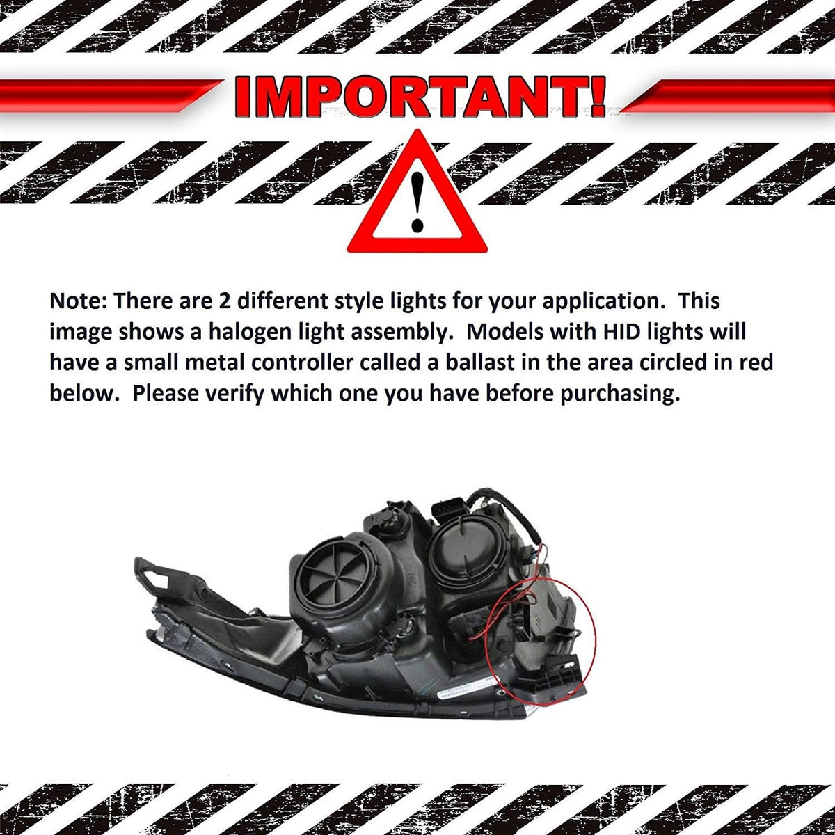 Driver Side Halogen Headlight Assembly W932774